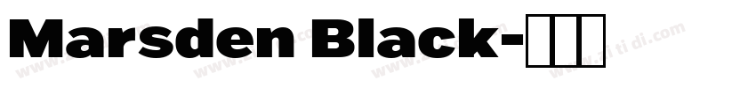 Marsden Black字体转换